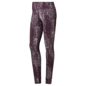 Legginsy Damskie Reebok Lux Fioletowe PL 41OUWPT